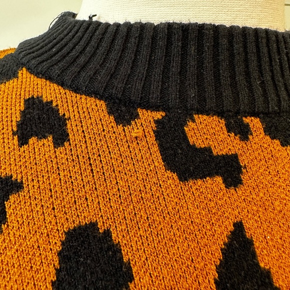 Who What Wear target knit leopard sweater 1X - Picture 7 of 8